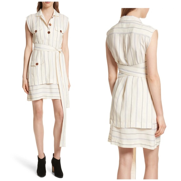 NWT Derek Lam 10 Crosby Utility Two-Piece Shirt Dress - Picture 7 of 16